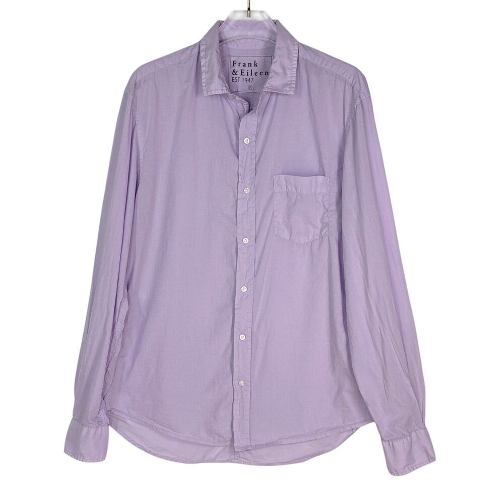 Frank & Eileen Men's Size Small Frank Eileen Luke Italian Poplin Button Up Light